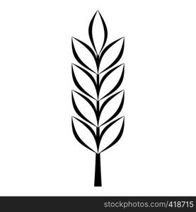 Wheat spike icon. Simple illustration of wheat spike vector icon for web. Wheat spike icon, simple style