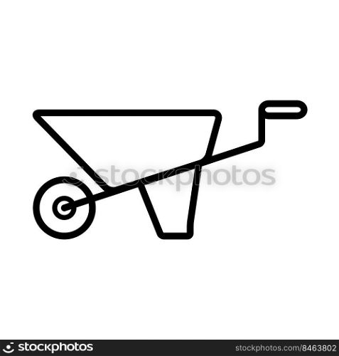 wheel barrow icon design vector template