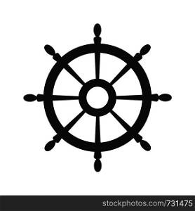 Wheel. Black color Vector symbol on white background . Wheel. Vector symbol