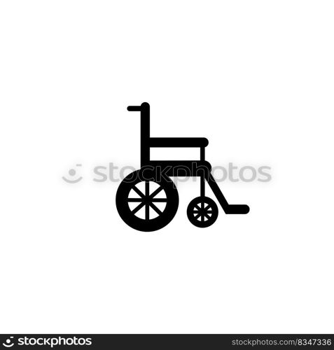 Wheel chair icon logo template vector 