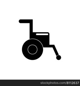 wheel chair icon logo vector design template