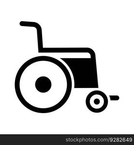 Wheel chair icon on trendy design