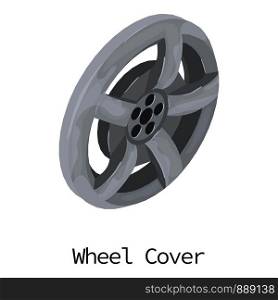 Wheel cover icon. Isometric illustration of wheel cover vector icon for web. Wheel cover icon, isometric 3d style