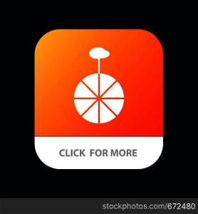 Wheel, Cycle, Circus Mobile App Icon Design