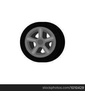 wheel drive tire car in flat style, vector. wheel drive tire car in flat style