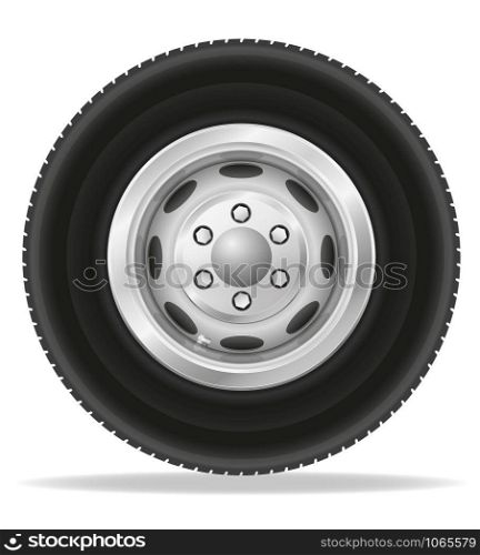 wheel for truck tracktor and van vector illustration isolated on white background