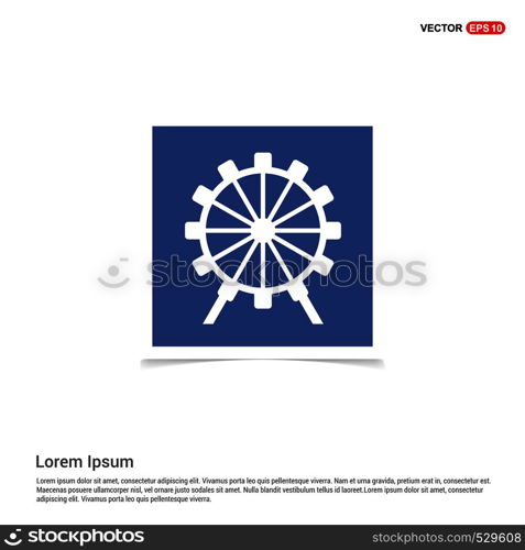 wheel icon - Blue photo Frame