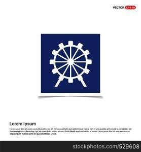 wheel icon - Blue photo Frame