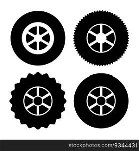 wheel icon car tyre auto. Vector illustration. Stock image. EPS 10.. wheel icon car tyre auto. Vector illustration. Stock image.