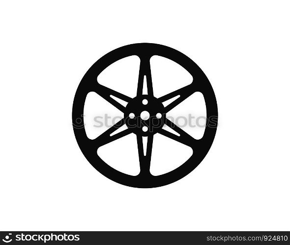 wheel icon logo illustration vector template design