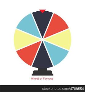 Wheel of Fortune, Lucky Icon. Vector Illustration EPS10