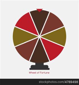 Wheel of Fortune, Lucky Icon. Vector Illustration EPS10. Wheel of Fortune, Lucky Icon. Vector Illustration