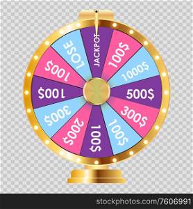 Wheel of Fortune, Lucky Icon. Vector Illustration EPS10. Wheel of Fortune, Lucky Icon. Vector Illustration