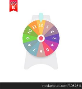 Wheel of fortune vector image for animation and web