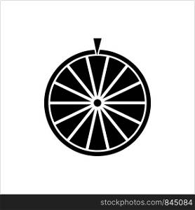 Wheel Of Fortune, Wheel Of Luck Vector Art Illustration