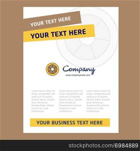 Wheel Title Page Design for Company profile ,annual report, presentations, leaflet, Brochure Vector Background