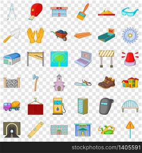 Wheelbarrow icons set. Cartoon style of 36 wheelbarrow vector icons for web for any design. Wheelbarrow icons set, cartoon style