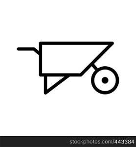 Wheelbarrow Vector Icon Sign Icon Vector Illustration For Personal And Commercial Use...Clean Look Trendy Icon...