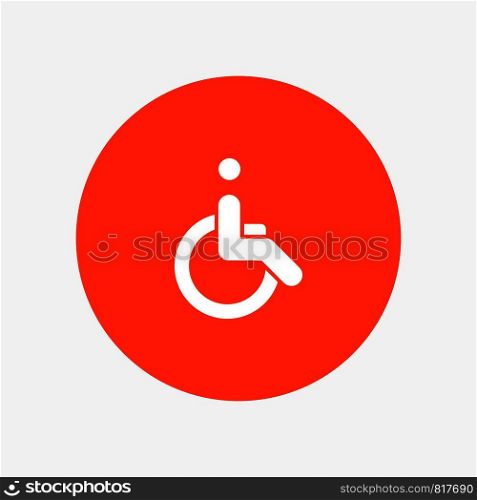 Wheelchair, Bicycle, Movement, Walk white glyph icon