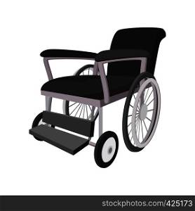 Wheelchair cartoon icon on a white background. Wheelchair cartoon icon