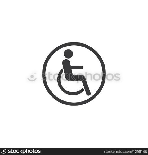 wheelchair disable patient vector illustration design template