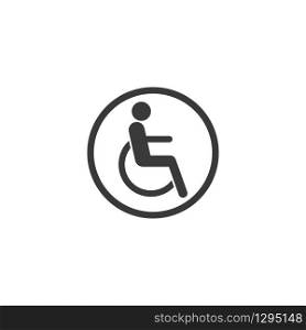 wheelchair disable patient vector illustration design template