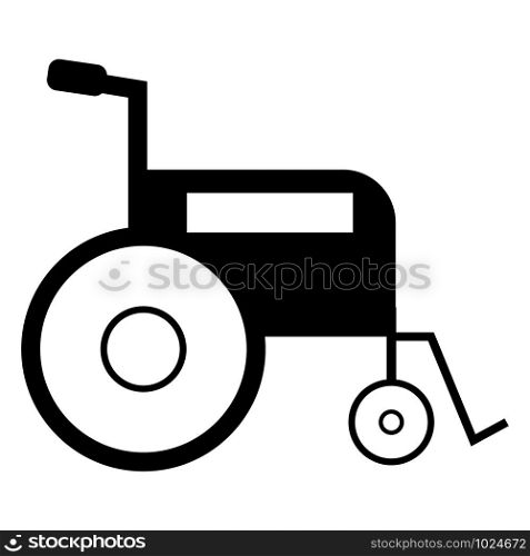wheelchair for disabled icon on white background. flat style. wheelchair logo. Wheel chair medical pensioners care symbol. wheelchair sign.