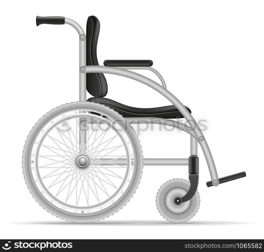 wheelchair for disabled people stock vector illustration isolated on white background