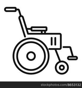 Wheelchair icon outline vector. Therapy doctor. Rehab patient. Wheelchair icon outline vector. Therapy doctor