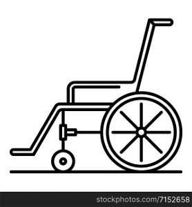 Wheelchair icon. Outline wheelchair vector icon for web design isolated on white background. Wheelchair icon, outline style