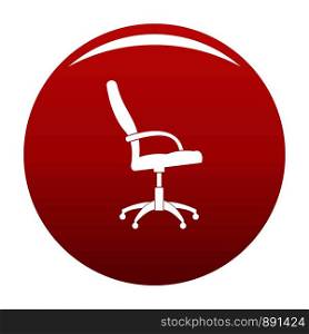Wheelchair icon. Simple illustration ofwheelchair vector icon for any design red. Wheelchair icon vector red