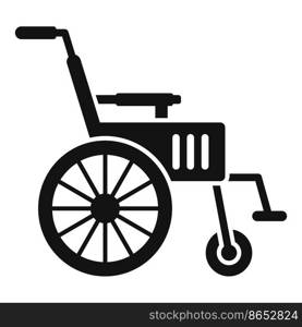 Wheelchair icon simple vector. Therapy doctor. Rehab patient. Wheelchair icon simple vector. Therapy doctor