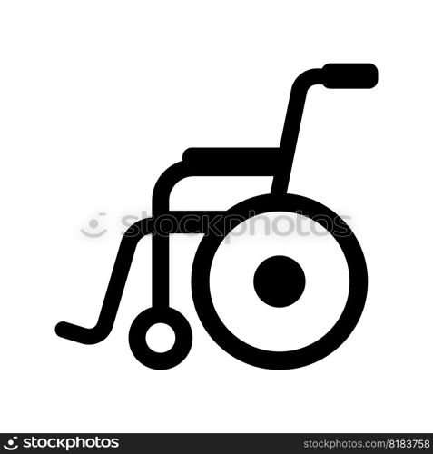 wheelchair icon vector illustration logo design