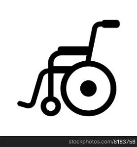 wheelchair icon vector illustration logo design