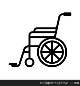 wheelchair icon vector illustration logo design