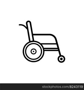 wheelchair icon vector illustration symbol design