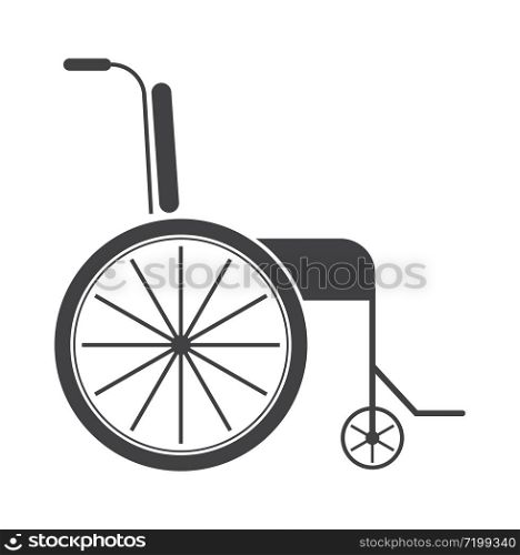 Wheelchair icon vector. Wheelchair for disabled and inclusive people.. Wheelchair icon vector. Wheelchair for disabled and inclusive