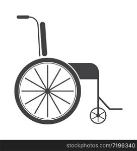 Wheelchair icon vector. Wheelchair for disabled and inclusive people.. Wheelchair icon vector. Wheelchair for disabled and inclusive