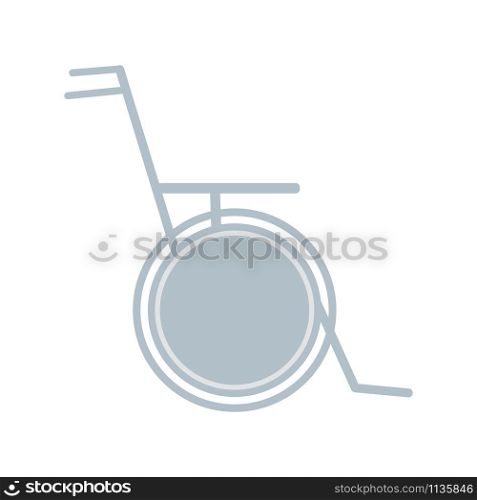 Wheelchair symbol isolated on white background. Flat vector illustration. Wheelchair symbol isolated on white background. Flat illustration