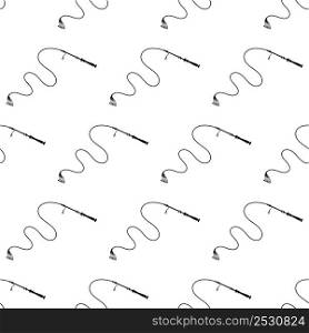 Whip Icon Seamless Pattern, Riding Whip Icon Vector Art Illustration