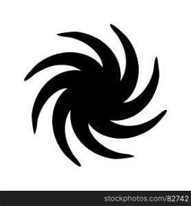 Whirpool it is black icon . Simple style .. Whirpool it is black icon .