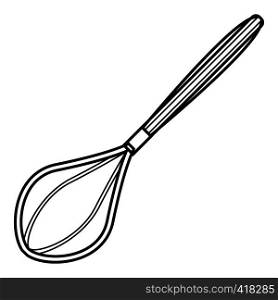 Whisk icon. Outline illustration of whisk vector icon for web. Whisk icon, outline style