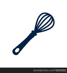 Whisk icon vector isolated on white background.