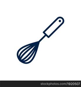 Whisk icon vector isolated on white background.