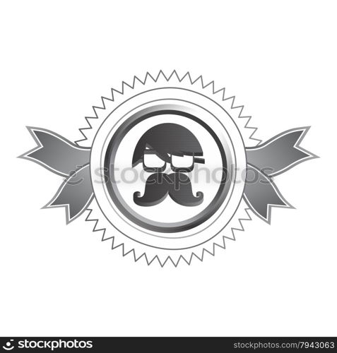 whiskers mustache guy avatar vector graphic art design illustration