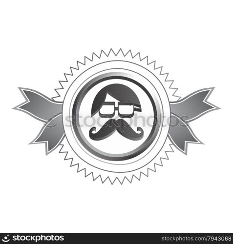 whiskers mustache guy avatar vector graphic art design illustration