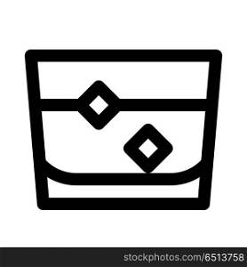whiskey glass, icon on isolated background