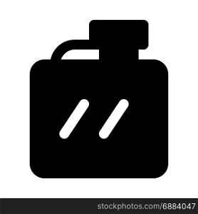 whisky pocket bottle, icon on isolated background