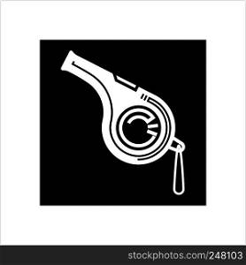 Whistle Icon, Creative Design Vector Art Illustration