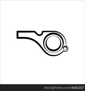 Whistle Icon, Creative Design Vector Art Illustration